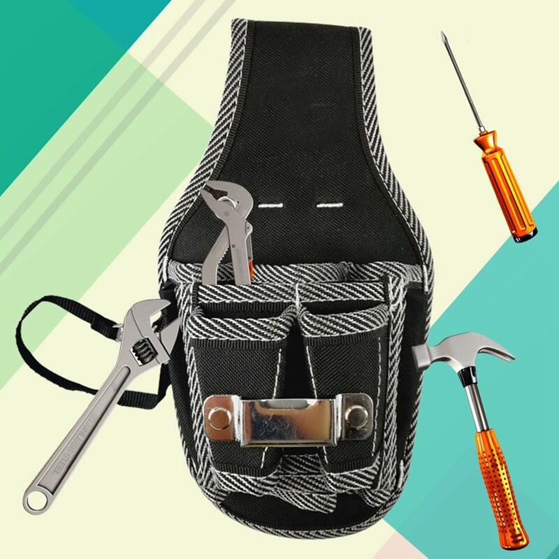 9 In 1 Schroevendraaier Utility Kit Houder Top 600D Nylon Gereedschapstas Elektricien Taille Pocket Tool Belt Pouch tas