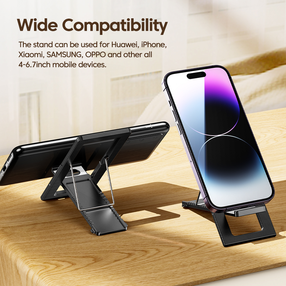 Toocki Mobile Phone Desktop Holder Stand Lazy Bracket Foldable Support Stand Mount MultiFunction Holder For 4-6.7 inch Phone