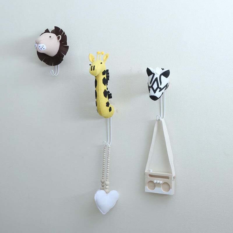 Zebra/Olifant/Giraffe 3D Dierenkop Muur Mount Kinderen Knuffels Kids Meisje Kamer Muur Kerst Woondecoratie accessoires