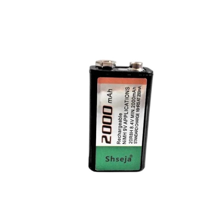 Large-capacity 2000mAh 9V rechargeable battery 9 volt Ni-MH battery 9V battery