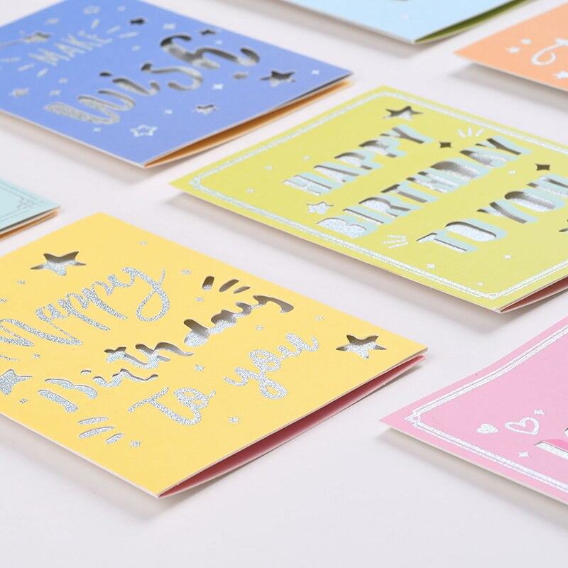 Happy Birthday Card For You Glitter Silver Thank You Card