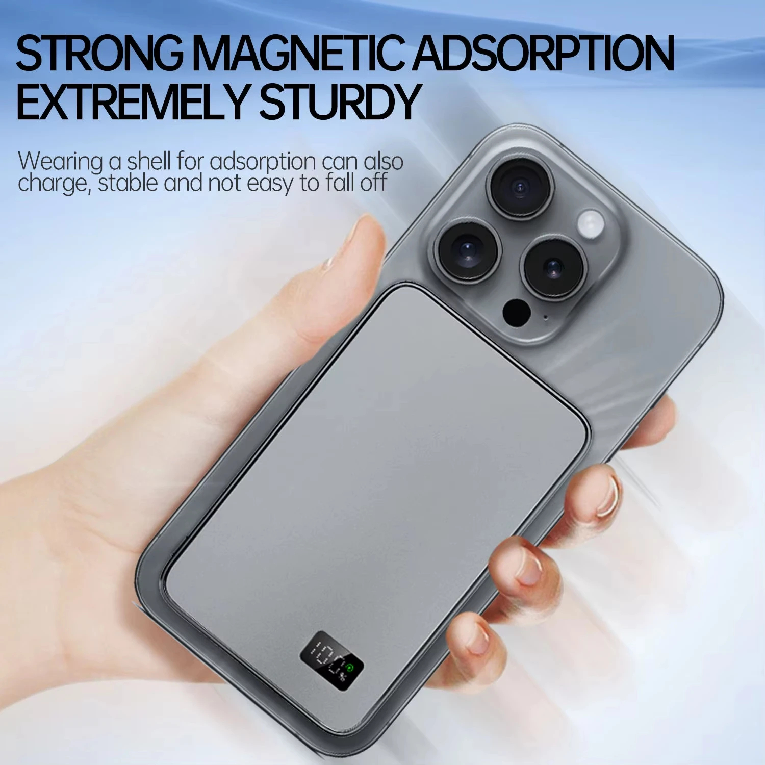 VIVO 50000mAh Ultra Thin Wireless Power Bank For MagSafe Magnetic Fast Charging Portable Battery Display CCC Certification