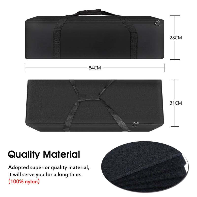 SH 70/84CMBolsa de fotografía Oxford negra para Softbox estudio fotográfico lámpara Led individual con trípode Kit de estudio de fotografía iluminación: Negro