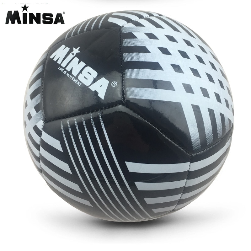 MINSA-balón de fútbol estándar de A ++, pelota de entrenamiento de PU, Balón de pie, tamaño oficial 5, voetbal, nueva ,