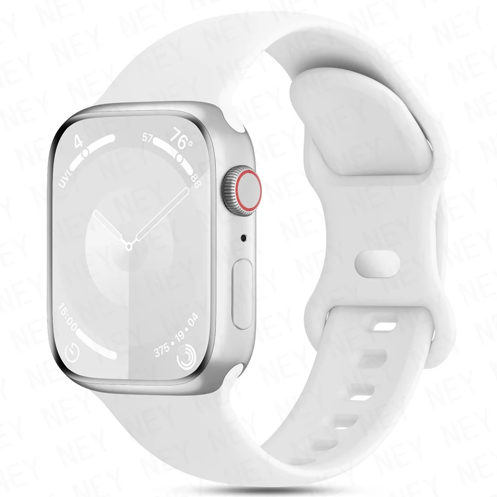 Watchbands For Apple Watch Strap 46mm 44mm 40mm 45mm 41mm 42-38mm Silicone bracelet iwatch series 10 8 7 se 4 5 6 9 ultra 2 49mm