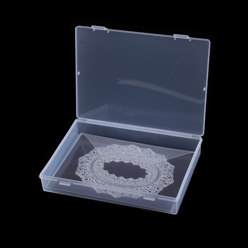 Magnetic Sheets &amp; Plastic Folder Bags Storage Box Containers For Storing Cutting Dies Stamps Holders Organizer Transparent Bags