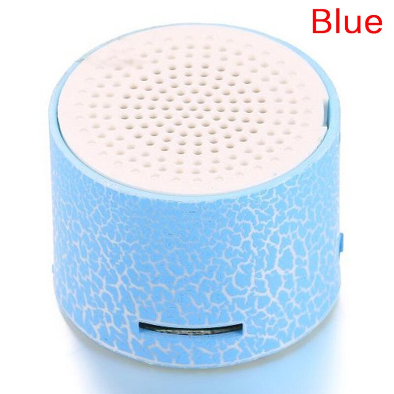 MP3 LED Light Portable Stereo Bass Speakers Travel Music Player Speaker Support TF Card Nice for Children