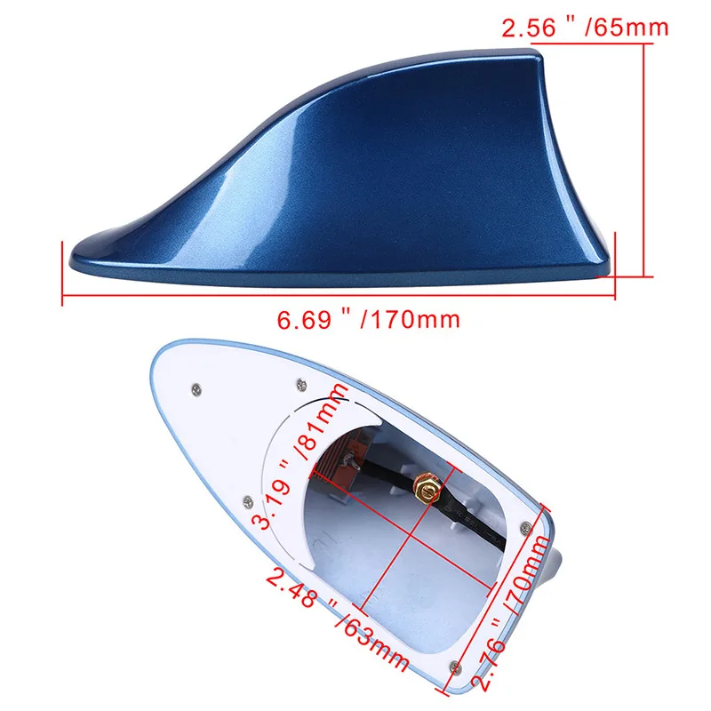 Car Shark Fin Antenna Wireless Aerials Radio FM Signal Receiver Roof Radome Antennas Auto Styling Parts Model for All Car Models