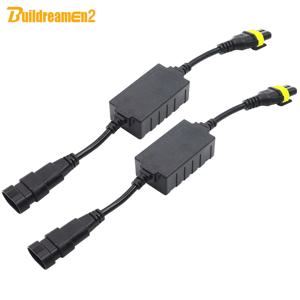 Buildreamen 2 decodor canbus pentru kit de lumină xenon ascuns pentru mașină  h1 h3 h4 h7 h8/9/11 9005 9006 9007 anulator de avertizare condensator fără eroare