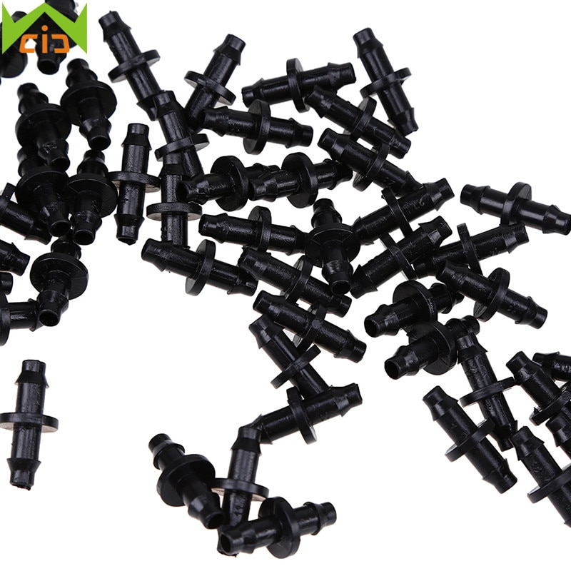 Wcic plast dobbel pigging kobling for 4/7mm pvc slanger hjemme hage drypp vanningskoblinger landbruk vannslange kobling