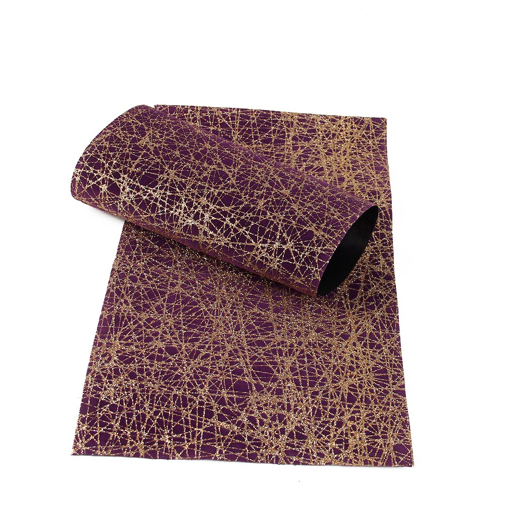 20*33cm geometriske høyhælte sko mønstre trykt glitter kunstskinn stoffark, gjør-det-selv håndlagde materialer ,1 yc 3442: 1061338006