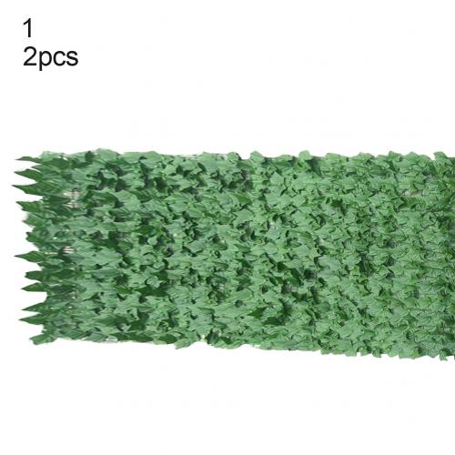 2 stk. 25 x 50cm dekorativ simulering kunstigt hæk hegn vedbendblade til haven udsøgte detaljer haveindretning: 1