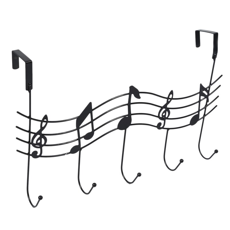 ! Iron Musical Note Gate Hook Strong Wall Hanger Hook Free Nail