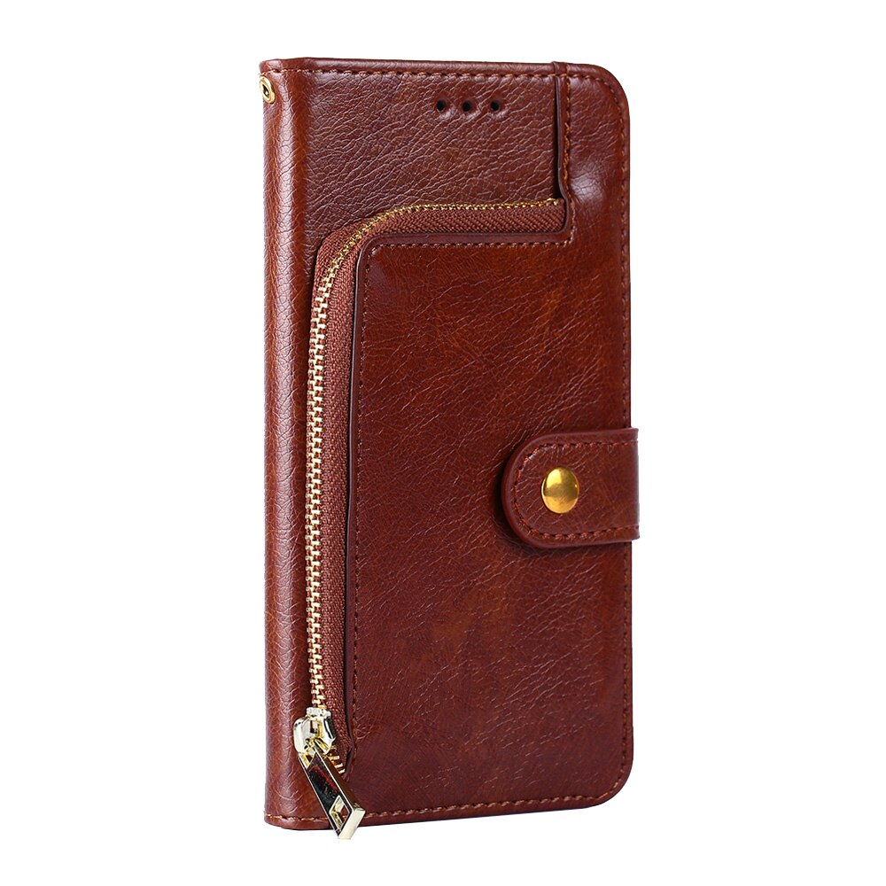 Funda de cuero de PU de negocios multifuncional para LG G9 ThinQ 5G/LG G9/LG G7 ThinQ/LG G6/LG G5 funda: LG G6 / Brown