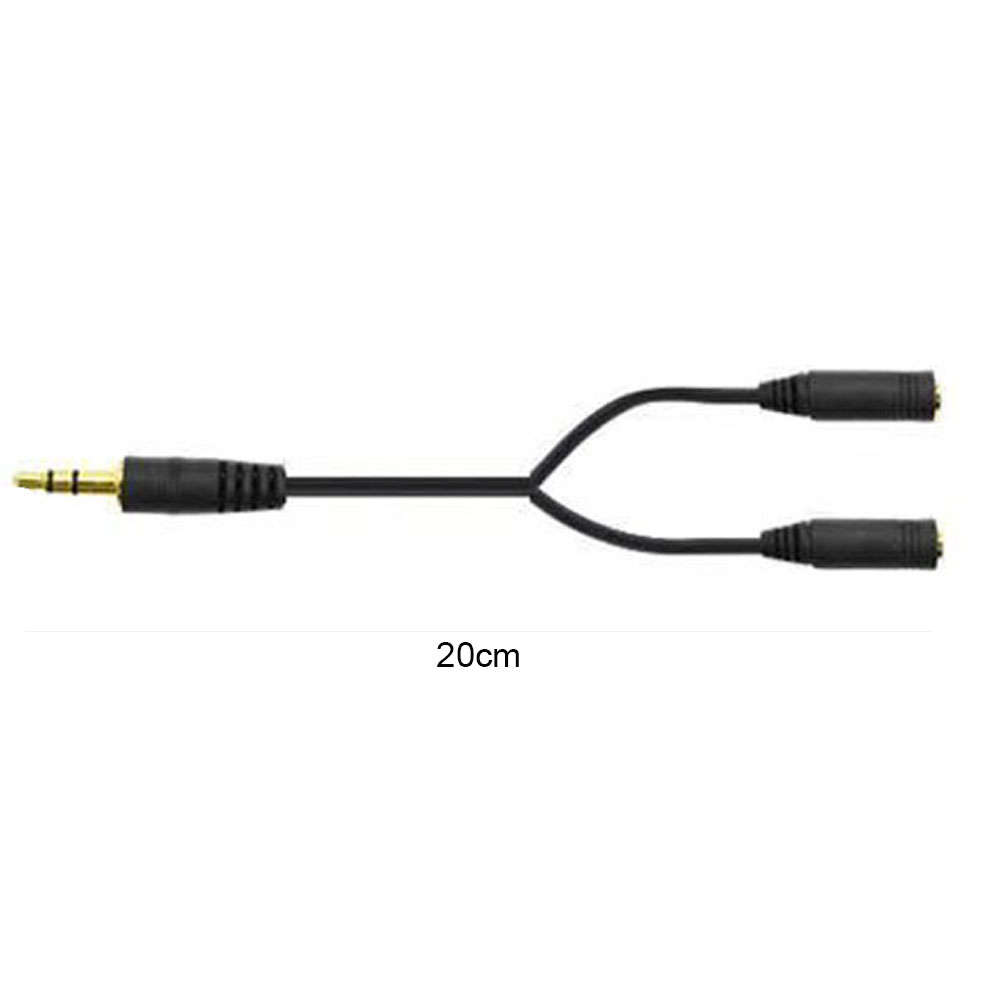 Hoofdtelefoon Splitter 3.5Mm Verlengkabel Audio Stereo Y Splitter (Hifi-Geluid) 3.5Mm Mannelijk Naar 2 Poorten 3.5Mm Vrouwelijke Splitter