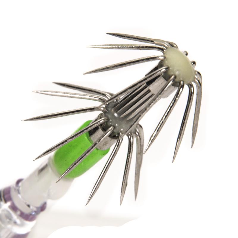 Squid Lure Lamp LED Fishing Lure With Hook Night Flashing Fishing Lamp Underwater Fishing Light Squid Lamp Lures Fishing Tackle
