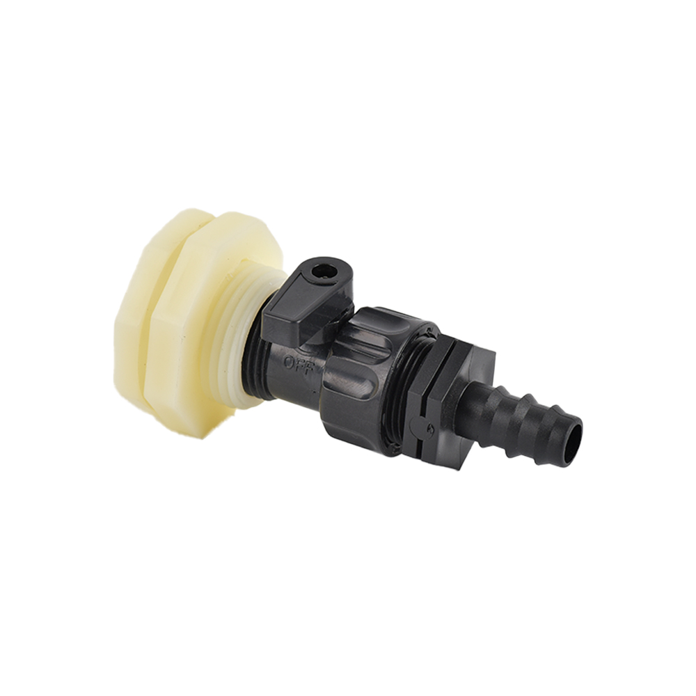 Kit de grifo de Barre de lluvia de PVC, válvula de barril de lluvia de 3/4 pulgadas con adaptador de montaje de mampara para tanques de agua, acuarios, bañeras y piscina