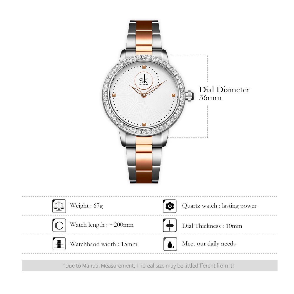 Vrouwen Horloges Vrouwen Mode Horloge Genève Dames Horloge Luxe Diamond Quartz Rosegoud Polshorloge Voor Vrouwen