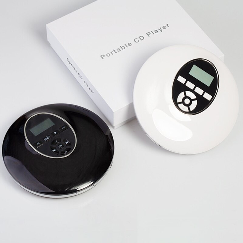 Reproductor de CD Estilo Redondo, auriculares portátiles HiFi, Walkman de CD, Reproductor de disco, recargable a prueba de golpes, 1 unidad