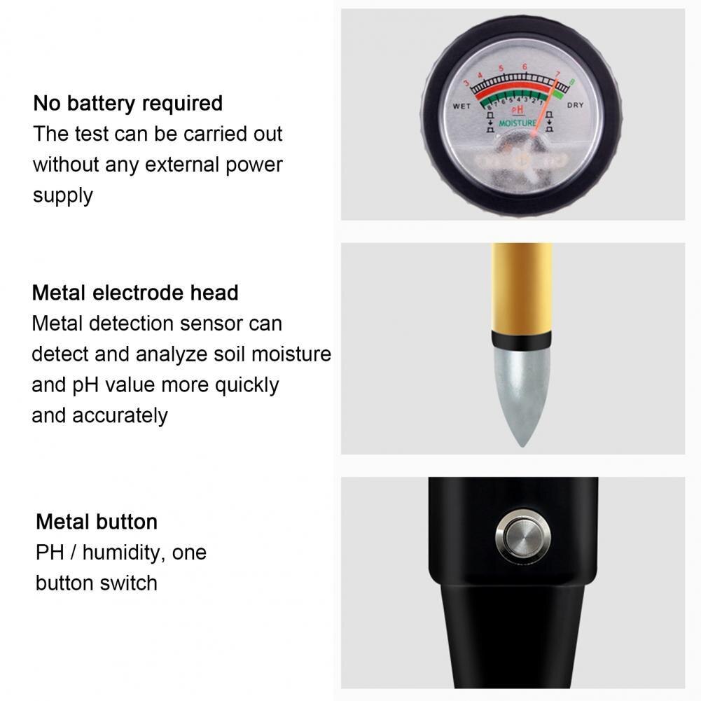 Precise Soil PH Tester Precise ABS Convenient Soil PH Tester Soil PH Meter Soil Tester