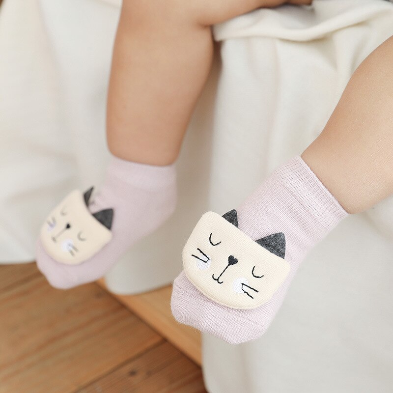Schattige Pop Sok Voor Baby Jongen Meisje Katoen Antislip Cartoon Doseren Sokken Baby Meisje Kleding Accessoires Voeten Protector allseason