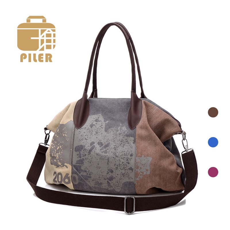 Bolso grande Casual para mujer, bolsos de lona, bolsos de hombro, bolso grande, bandolera, bolso de compras para mujer