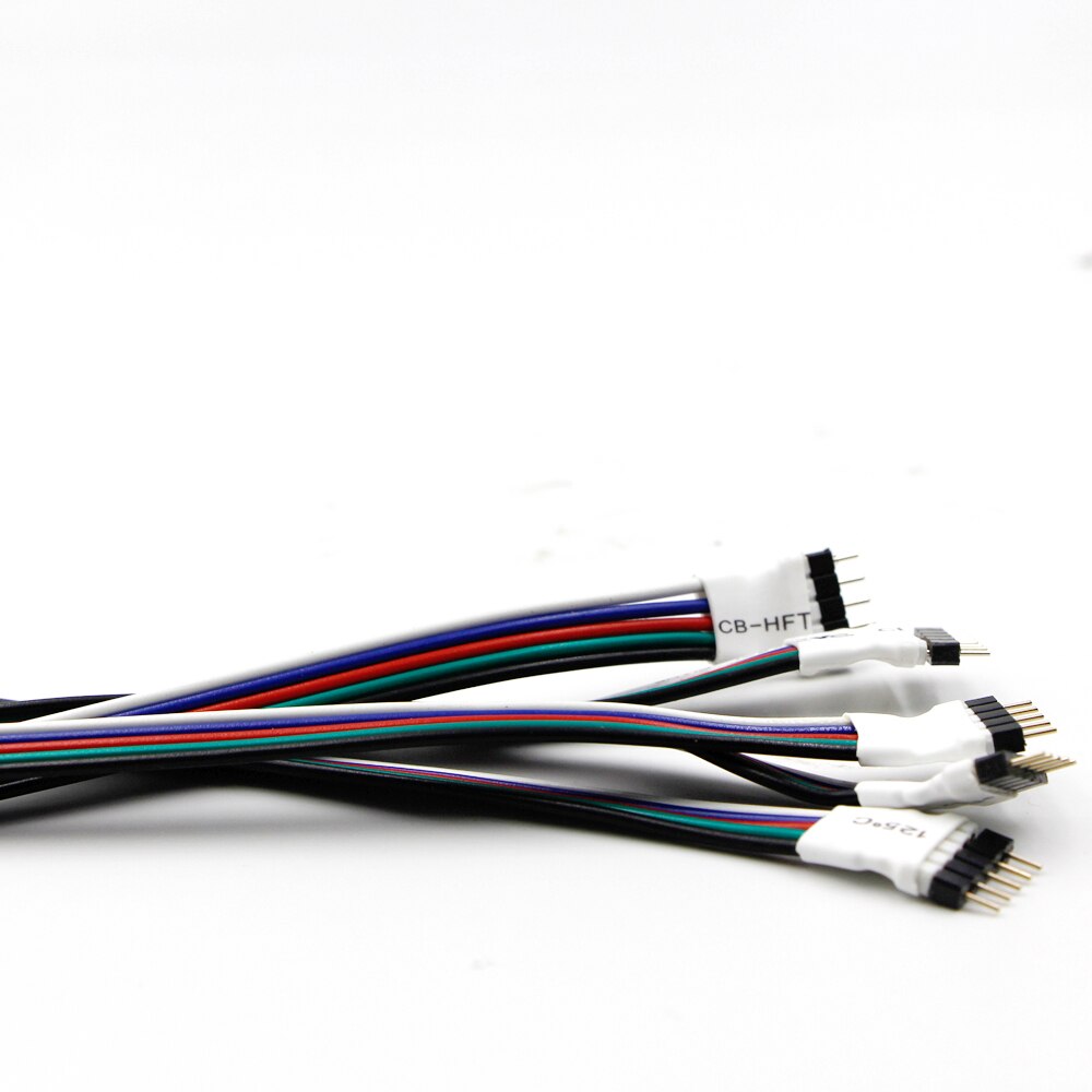 5pcs RGB RGBW connector Male Female plug wire socket connect Cable Wire for 5050 3528 LED Strip light strip to controller