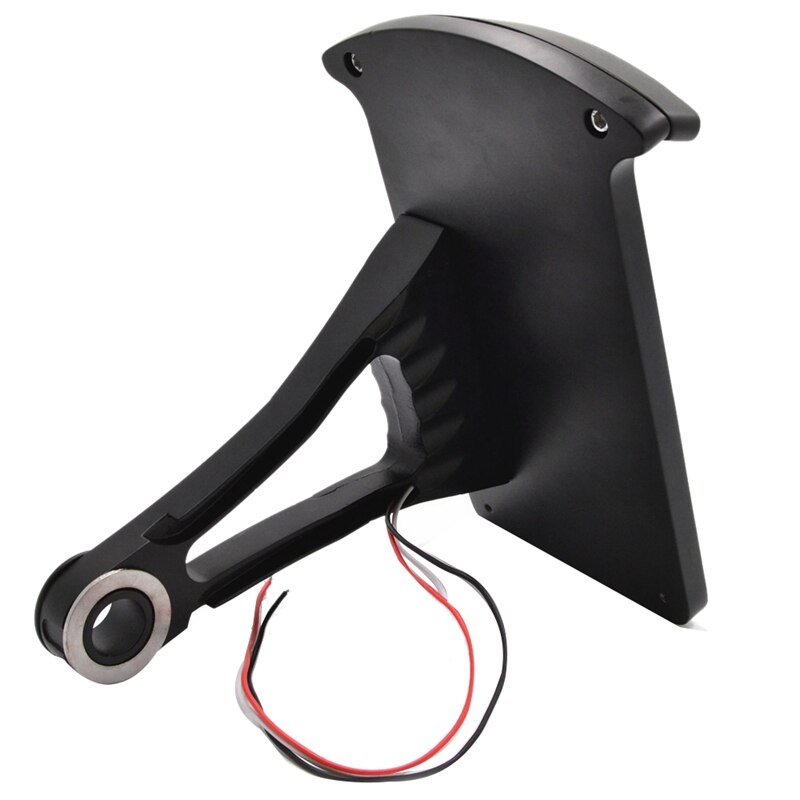 Soporte de matrícula lateral Vertical para motocicleta, 12V, eje de luz trasera para picadora de hierro personalizada