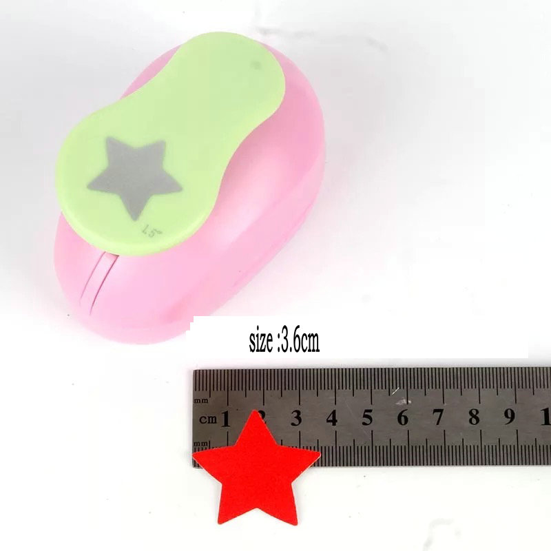1.5cm-7.0cm five-pointed star shape craft punch paper punches scrapbooking punchers DIY handmade paper cutter EVA foam punch