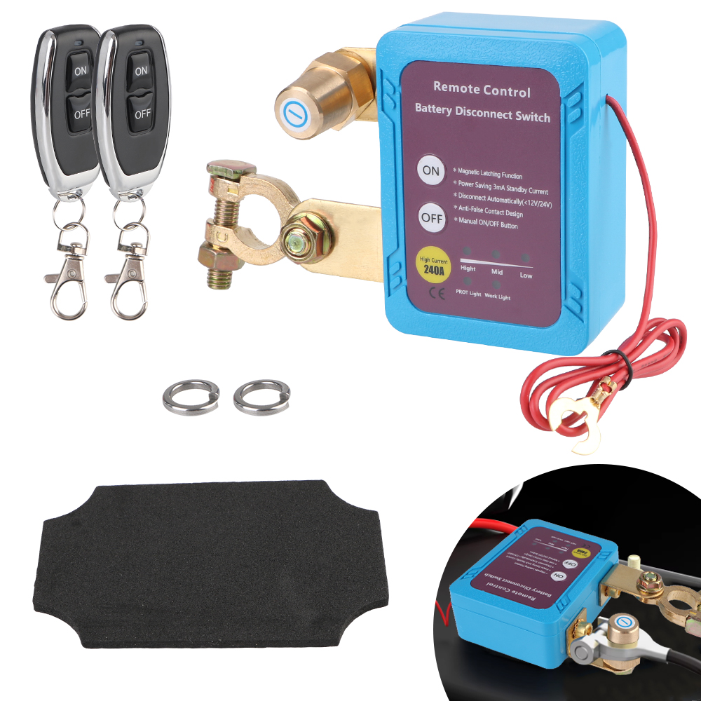 12V 240A Fernbedienung Batterie Trennen Schalter Control Schalter Automatische Power Abschaltung Schalter Für Auto Kill Schalter Leckage schutz