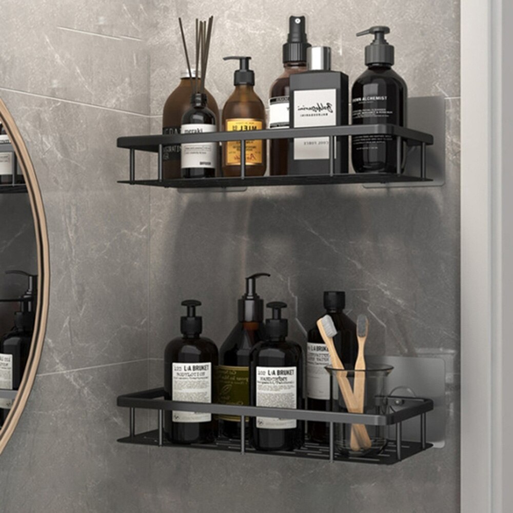 Bathroom Shelves Punch-free Triangle Corner Shelf Shower Storage Rack Holder Toilet Organizer Kitchen shelf Bathroom Accessories