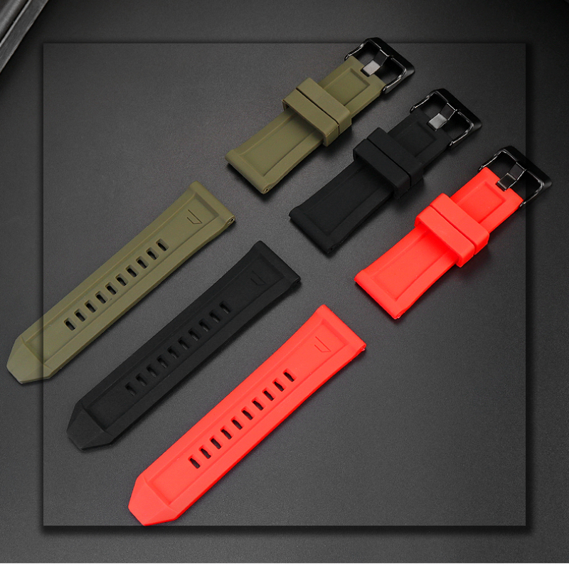 Silicone Rubber Watch Band for Diesel Dz4318 4323 4283 7315 4476 4496 4427 7395 Waterproof Soft Large Strap 24 26mm