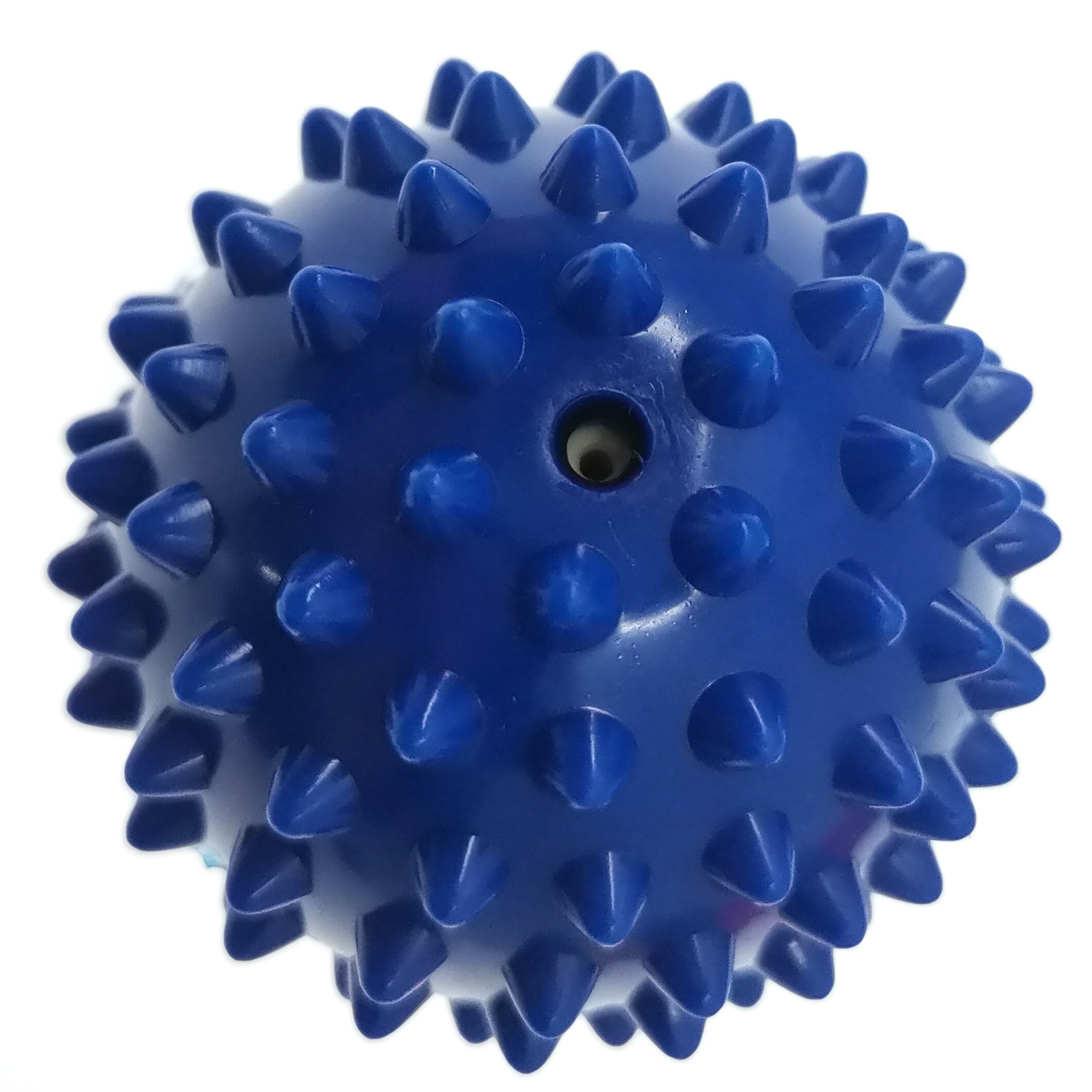 Bola de masaje con púas de PVC duradera, Bola de masaje con punto de gatillo para deporte, Fitness, alivio del dolor de mano y pie, alivia la fascitis Plantar, erizo de 7cm: Blue