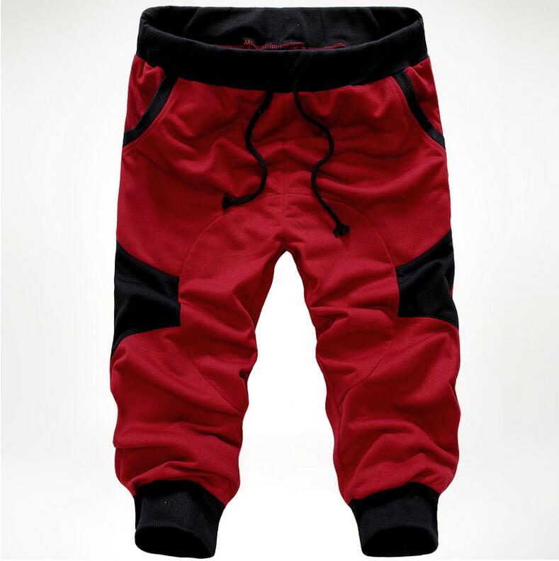 Heren s 3/4 knie casual baggy harem broek touwbroek s-xxl maat gratis