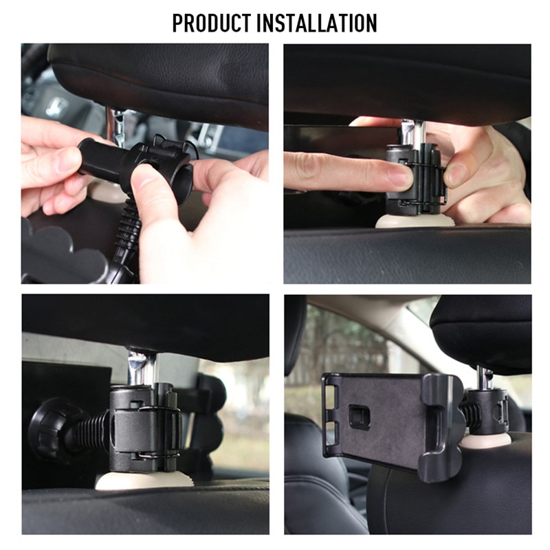 Soporte ajustable para Tablet para coche accesorios para Tablet Ipad soporte Universal para Tablet soporte de respaldo de asiento para coche para tableta de 4-11 pulgadas