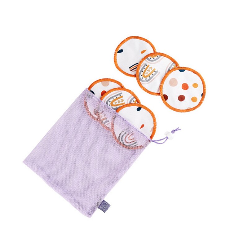 6 Stks/set Mom Herbruikbare Biologische Bamboe Borst Kompres Waterdicht Wasbare Nursing Zoogcompressen Voeden 3 Lagen Dikke Pads