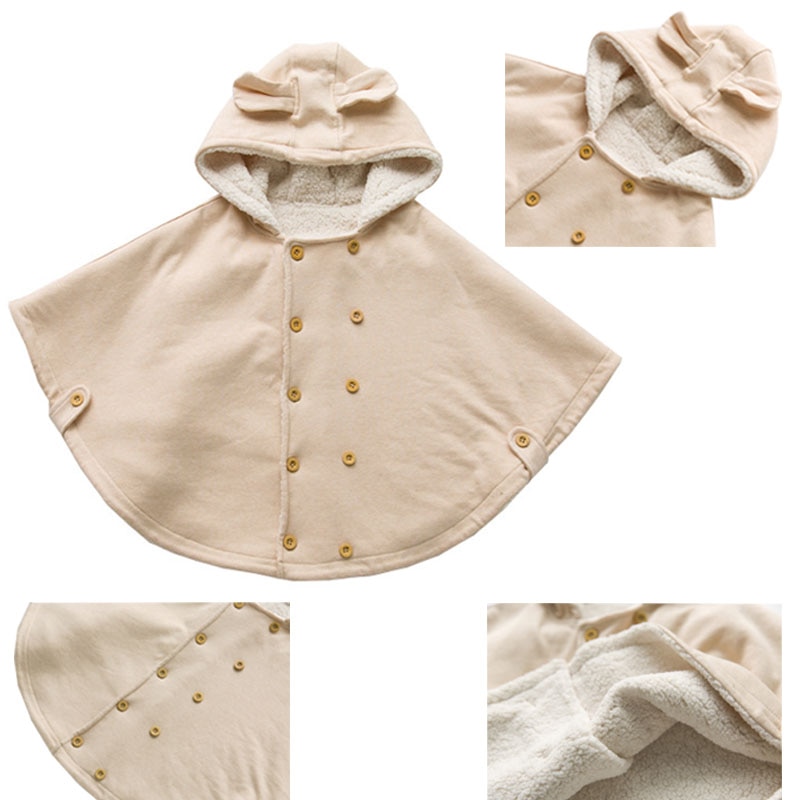 baby jackets cloaks gown Children clothing Organic colored cotton spring and autumn baby cloak,Infant cartoon warm shawl coats