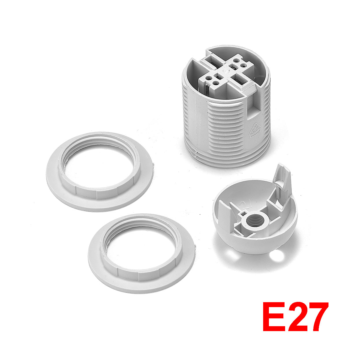 E14 E27 Lamp Holder E27 Bulb Base Adapter E14 Cartridge With Mount LED Light Round Lamp Screw Cap Fitting E26 E27 Socket: Gold