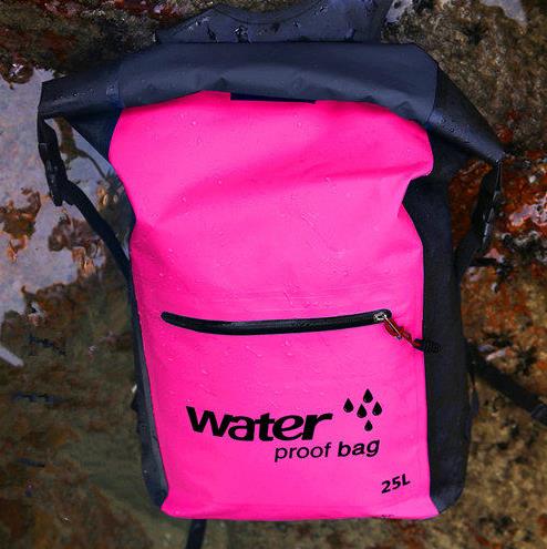 25L borsa da nuoto impermeabile per esterno zaino secchio sacco asciutto borsa di stoccaggio rafting sport kayak canoa borsa da palestra da viaggio 2021: rosa