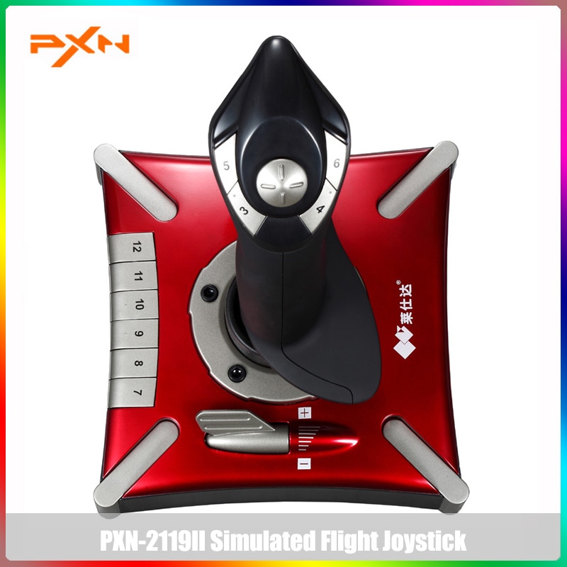 PXN-2119II Flight Stick Joystick Controller For PC Joystick Gamepad Flight Controller Stick Joystick Gaming Flight Controller