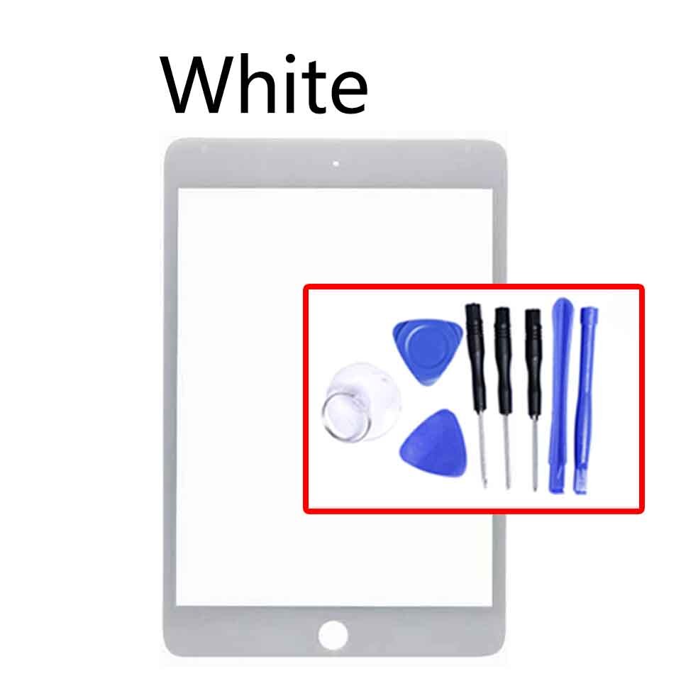 Touchscreen Voor Ipad Mini 4 Mini4 A1538 A1550 Lcd Front Touch Screen Glas Outer Lens Vervanging: White-With tool