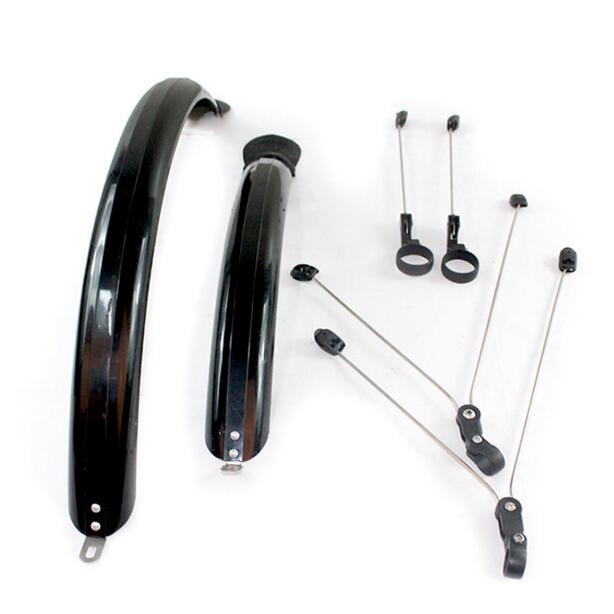 Guardabarros de bicicleta de montaña de 26 pulgadas, accesorios de plástico para guardabarros delanteros y traseros