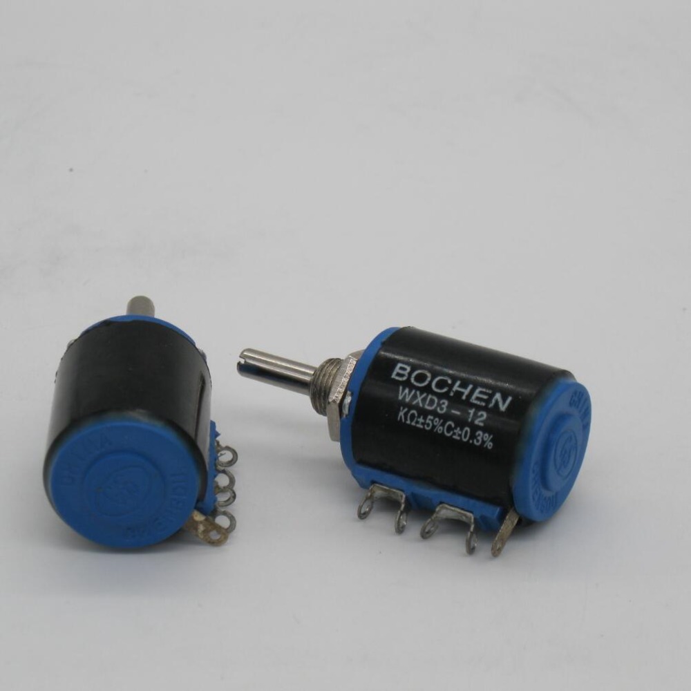 Potenciómetro de precisión de 2 piezas WXD3-12 1 W 220 ohm WXD3-12-1W 5 anillos multicírculo