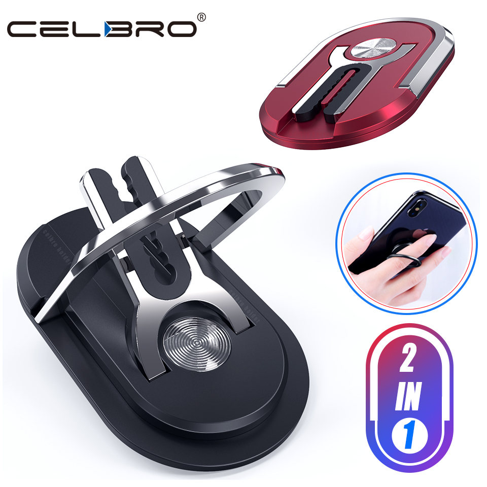 Mehrzweck Handy Halter 360 Grad Rotation Auto Air Vent Halterung Ständer Magnetische Finger Ring Telefon Halter Halterung Unterstützung