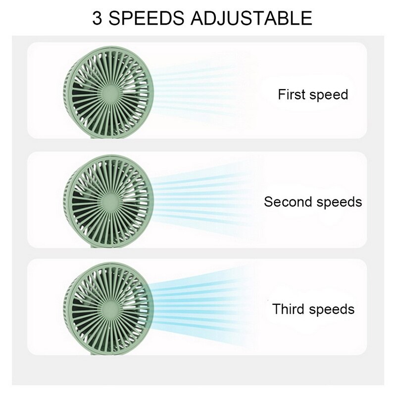 Ventilateur personnel Rechargeable portatif d'usb de ventilateur tenu dans la main avec 3 vitesses réglables