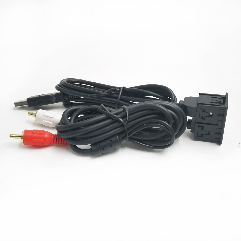 Biurlink 150CM/100CM DIY Extend Adapter Car Extension RCA USB Adapter USB/AUX Panel for Toyota Mitsubishi Nissan