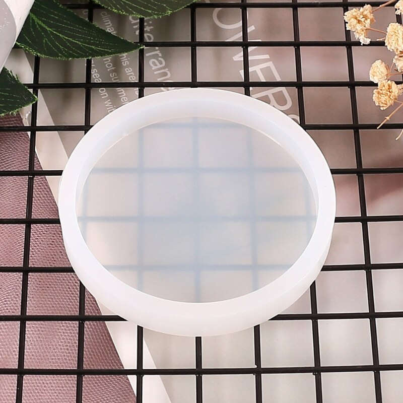Round Tray Silicone Casting Epoxy Molds For DIY Resin Tray Coaster Jewelry Findings Tools Uv Epoxy Mould Handmade Craft Making