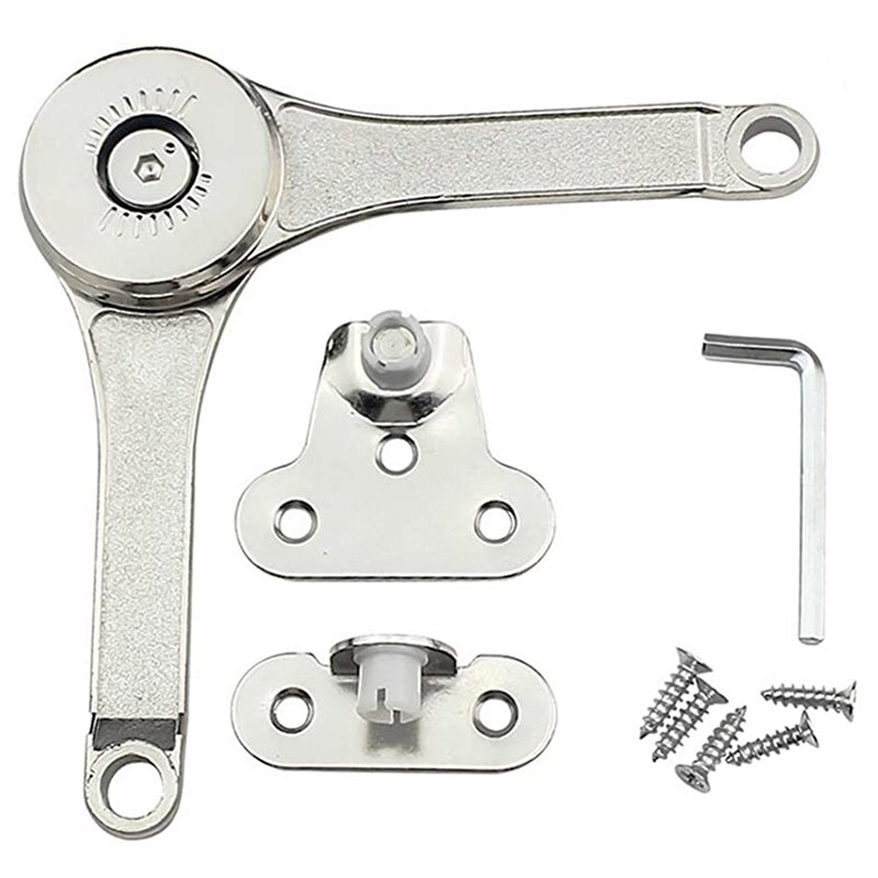 2 Pcs Toy Box Hinges Soft Close, Hinges And Latches For Wood Boxes And Hydraulic Hinge, Metal Chest Hinges