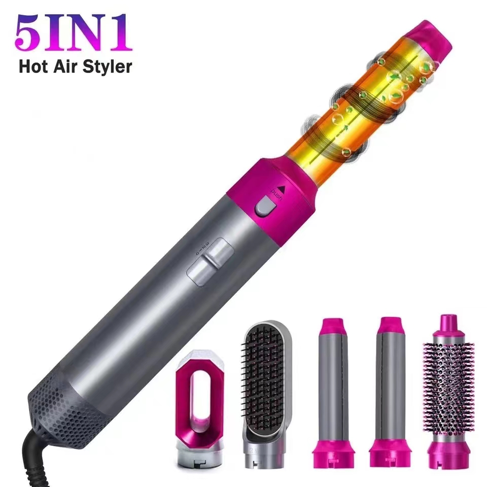 5 In 1 Föhn Multi Haarstyler Krultang Stijltang Met Haarborstel Haardroger Voor Föhn Haar Multi-Styler