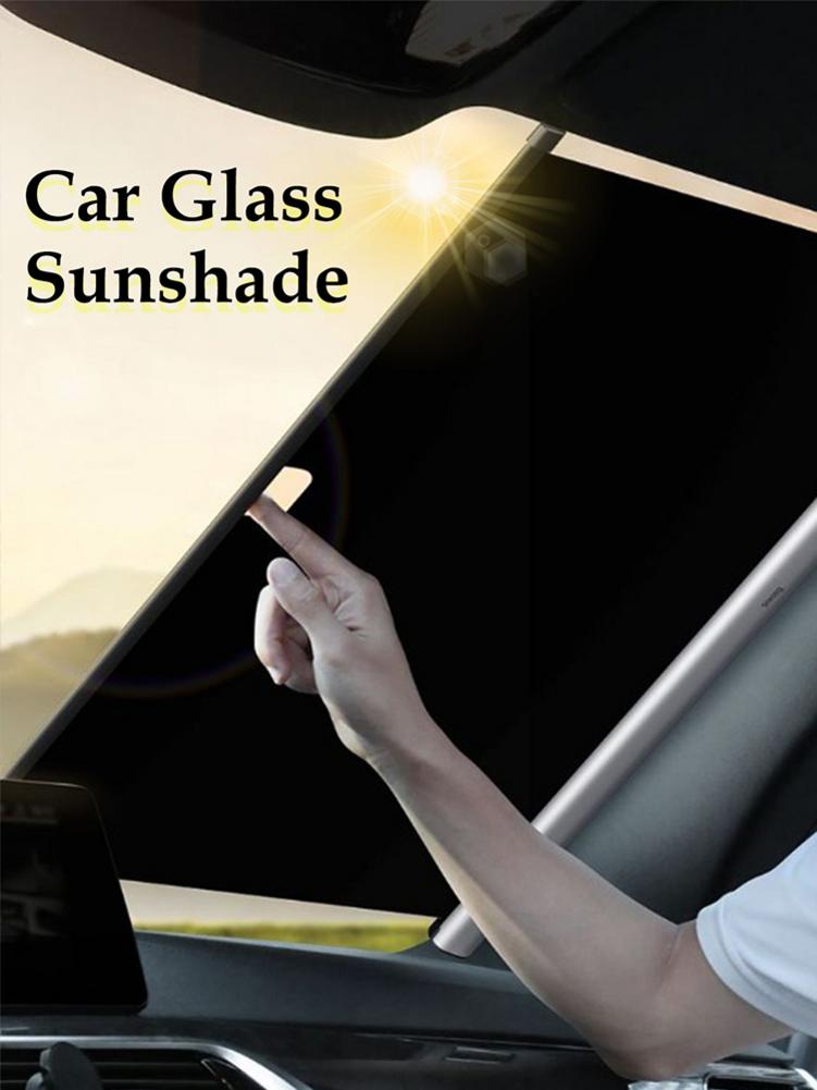Voorruit Zonnescherm Cover Intrekbare Zonwering Zon Auto Zonnescherm Voor Auto Voorruit Voorruit Zonnescherm